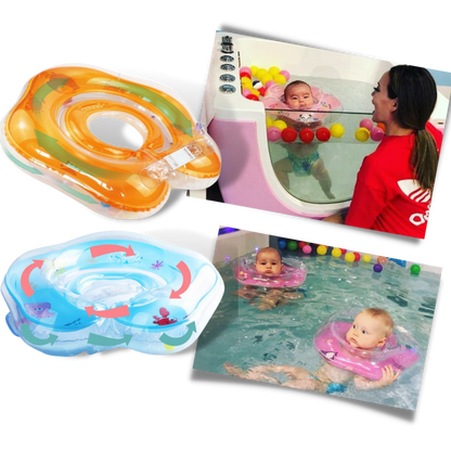 Baby Neck Float with Double Air Chambers and Safe Handle Design