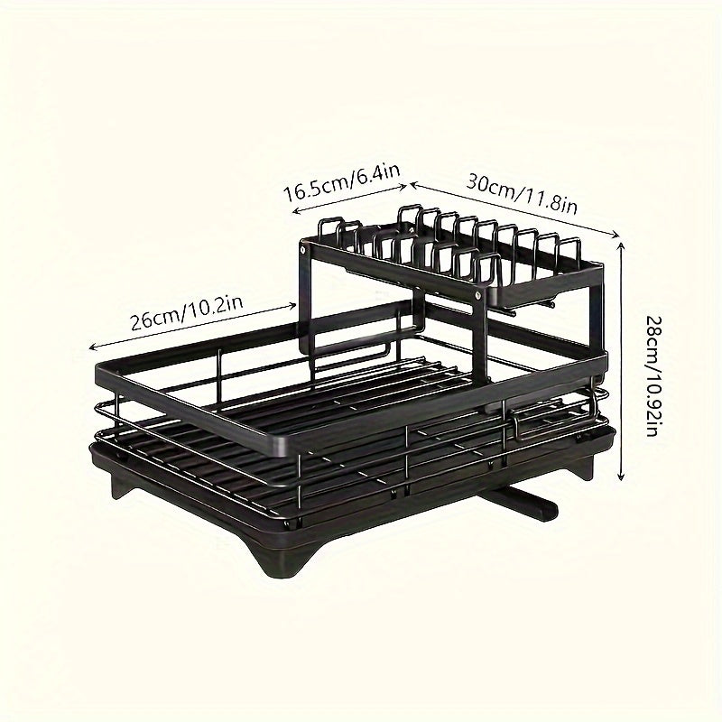 Rack with Steelflow Draining 2 Layers for Spacious, Practical and Durable