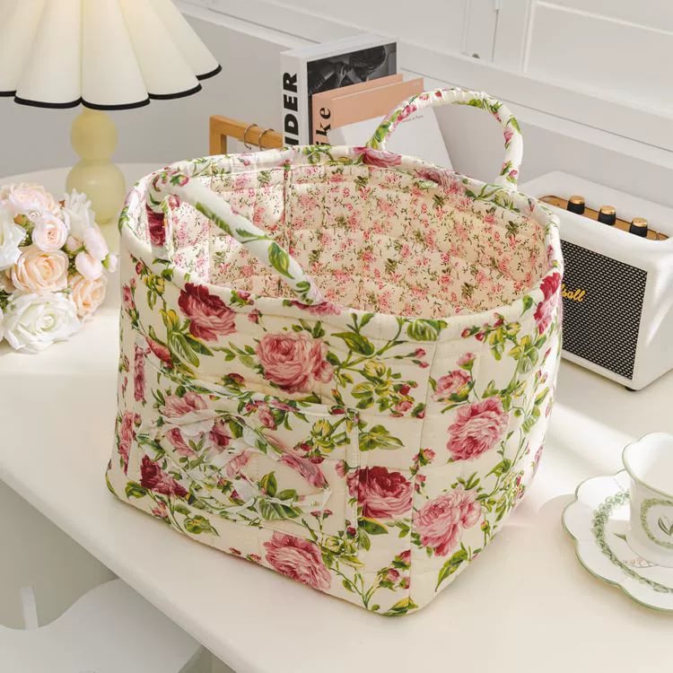 boho fabric storage