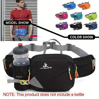 Holder Versatile Running Waist Bag with Water Bottle for Durable Nylon with Zippers
