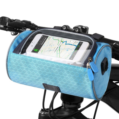 Holder with Practical Bicycle Handlebar Bag with Smartphone and Water-Resistant Material