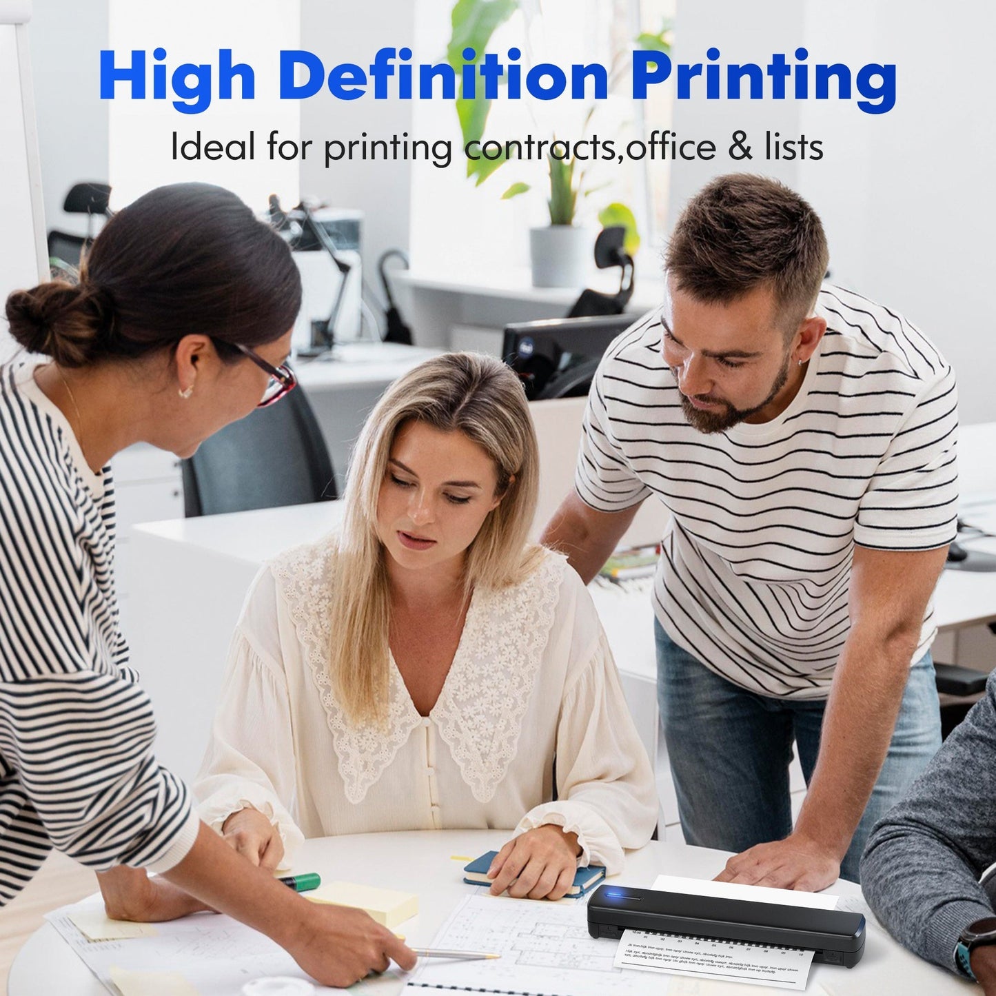 Minithermo Wireless Printer for Compact Printing Convenience for on-the-Go