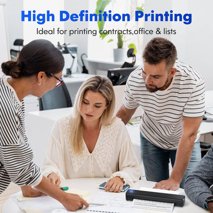 Minithermo Wireless Printer for Compact Printing Convenience for on-the-Go