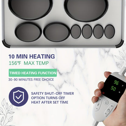 Set Professional Stone Massage for Complete with Heater