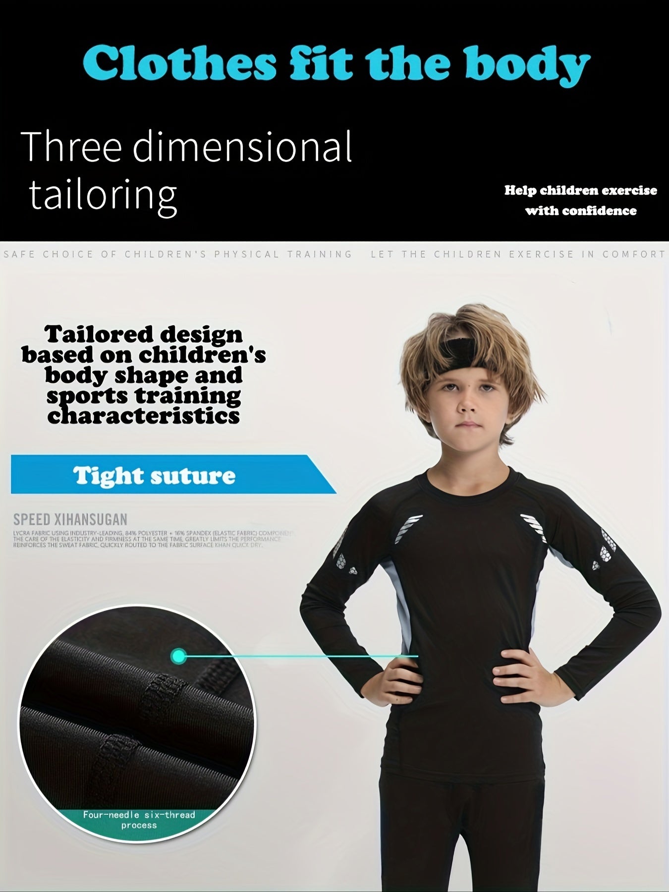 Set Active Motion Boys' Thermal Sports for Warm, Comfortable and Performance-Oriented