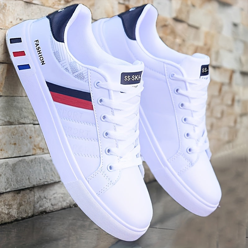 Sneakers with Lace-Up Design for Men with Striped Design and Excellent Grip