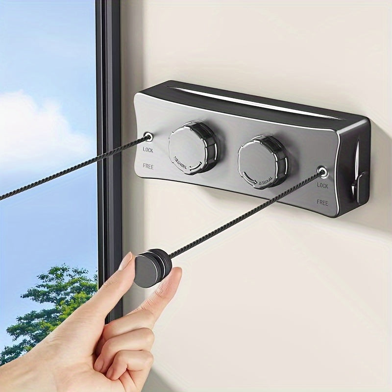 Foldable Double Clothesline for Compact and Strong