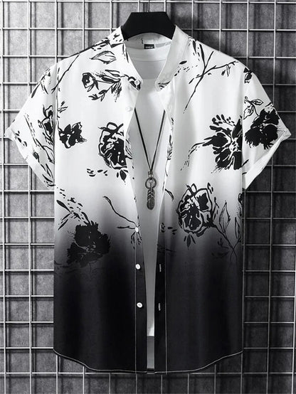 Tropicwave Men's Palm Print Shirt for Fresh and Fashionable