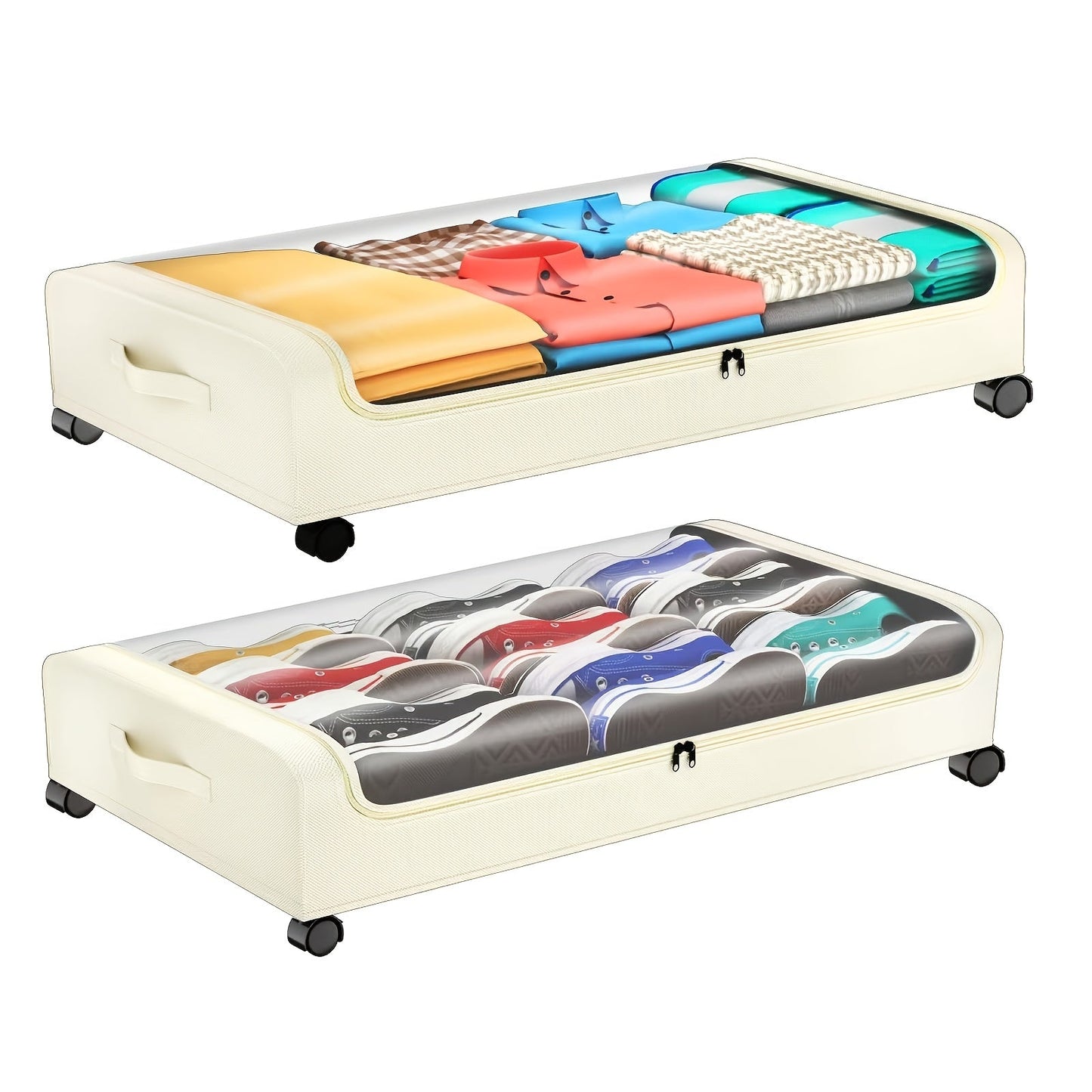 Rollstore Underbed Storage Boxes for Spacious, Mobile and Organised