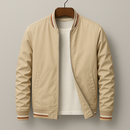 Urban Bomber Men's Jacket with Zip for Modern and Timeless