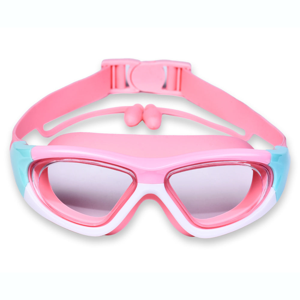 Kids Swim Goggles with Large Frame for Comfortable & Anti-Fog for Swimming Fun
