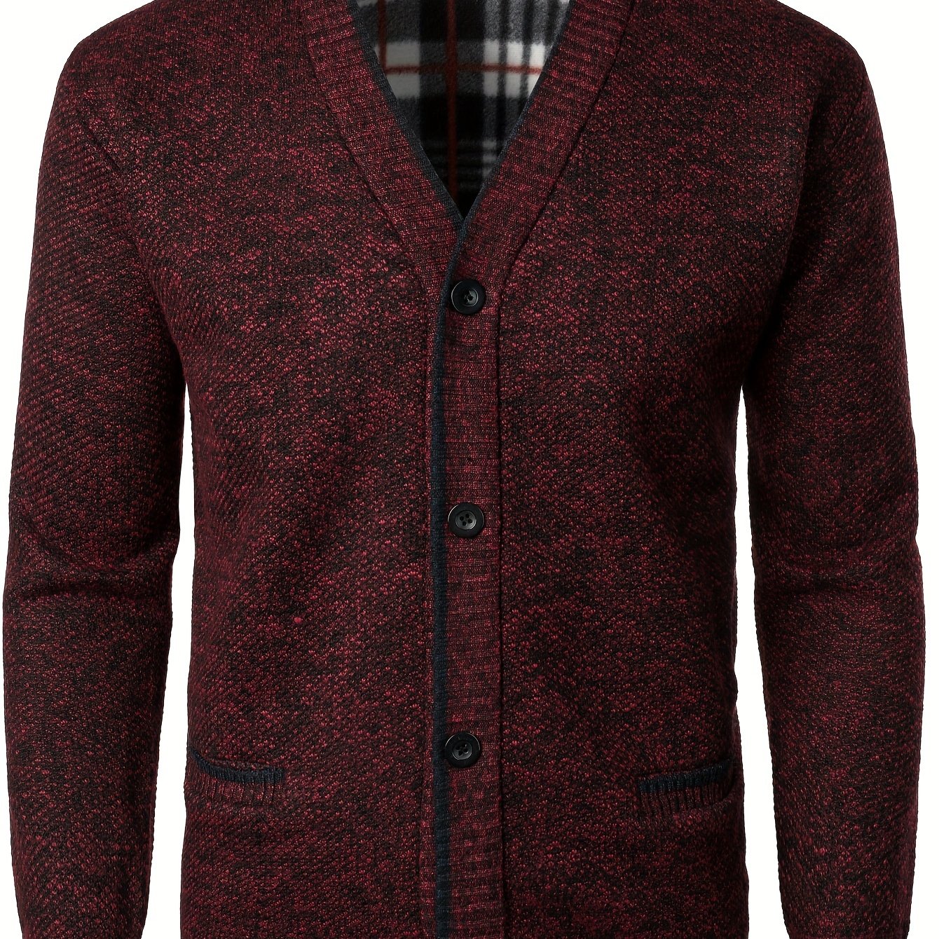 Men's Knitted Cardigan with Buttons for Warm and Comfortable for Autumn and Winter