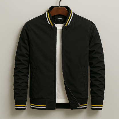 Urban Bomber Men's Jacket with Zip for Modern and Timeless