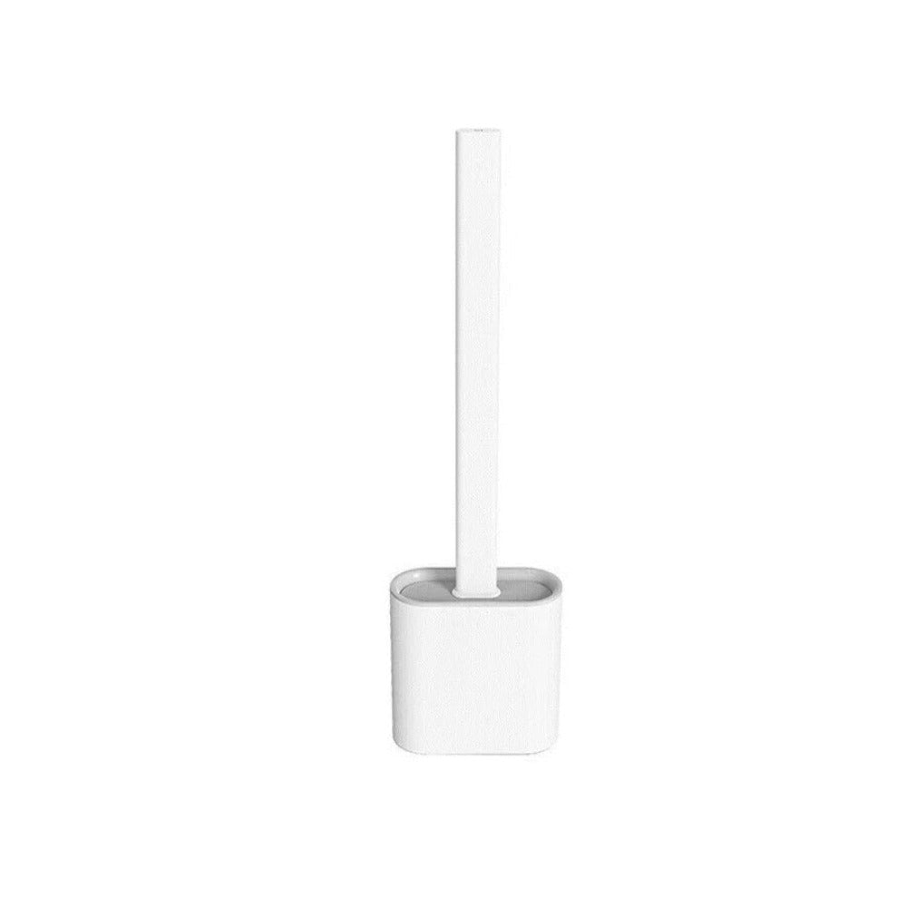 Holder with Silicone Toilet Brush with Wall Design for Hygienic and Efficient Cleaning