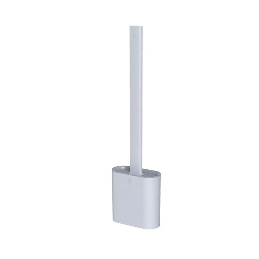 Holder with Silicone Toilet Brush with Wall Design for Hygienic and Efficient Cleaning