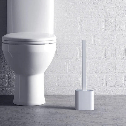 Holder with Silicone Toilet Brush with Wall Design for Hygienic and Efficient Cleaning