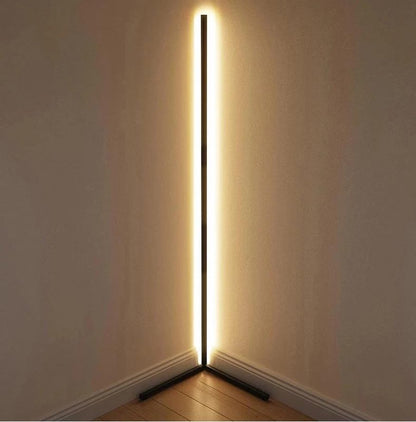 Light with Minimalist LED Floor Lamp with Dimmable Settings and Modern Linear Design