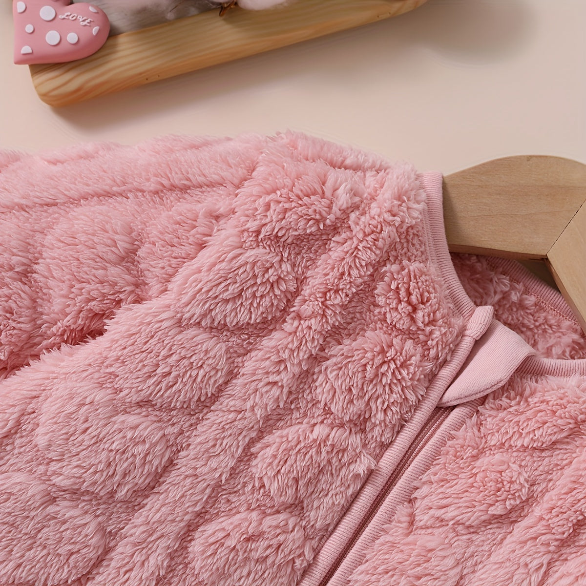 Bag with Plush Baby Sleeping Heart Relief for Warm and Comfortable Sleep