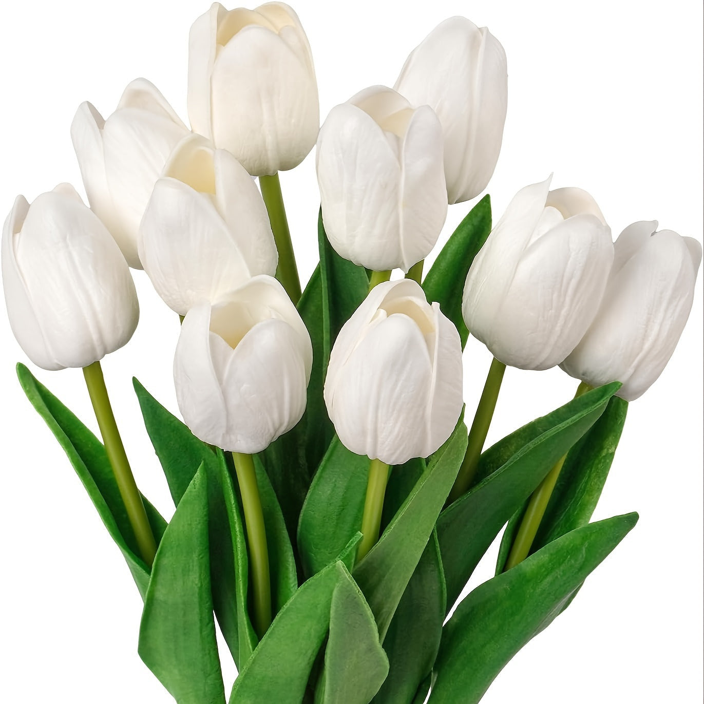 Set of 10 Realistic Tulips for Perfect for Weddings and Interior Decoration