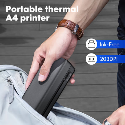Minithermo Wireless Printer for Compact Printing Convenience for on-the-Go