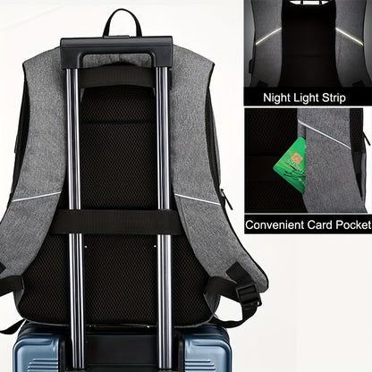 Travel Backpack with Anti-Theft Design and Laptop Compartment