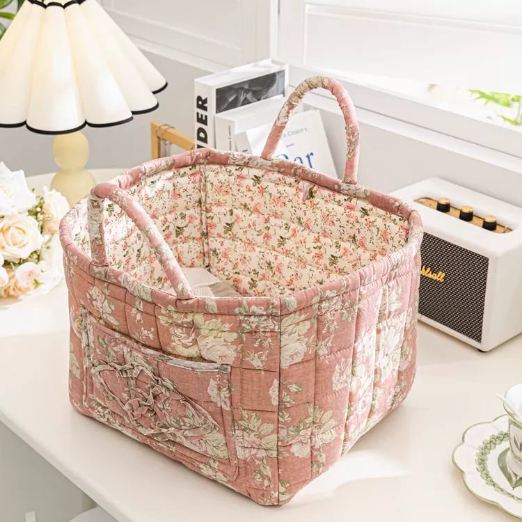 boho fabric storage