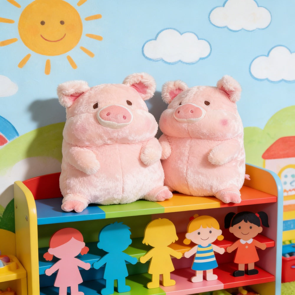 Cuddle Toy with Soft Plush Piglet Design for Babies, Children, and Cuddle Moments