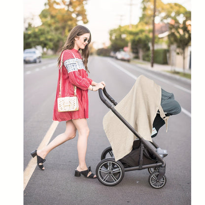 Blanket with Breathable Nursing Rigid Hoops for Multifunctional Mother Apron