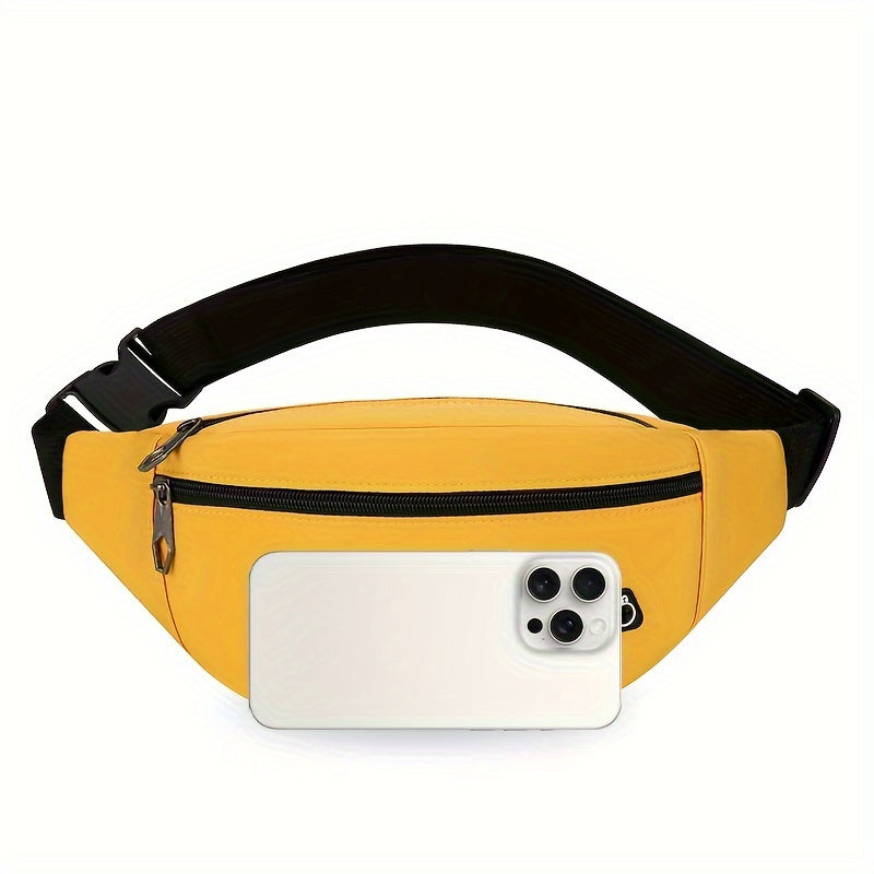 Bag with Sporty Bum Design for Women with Multiple Pockets and Adjustable Strap