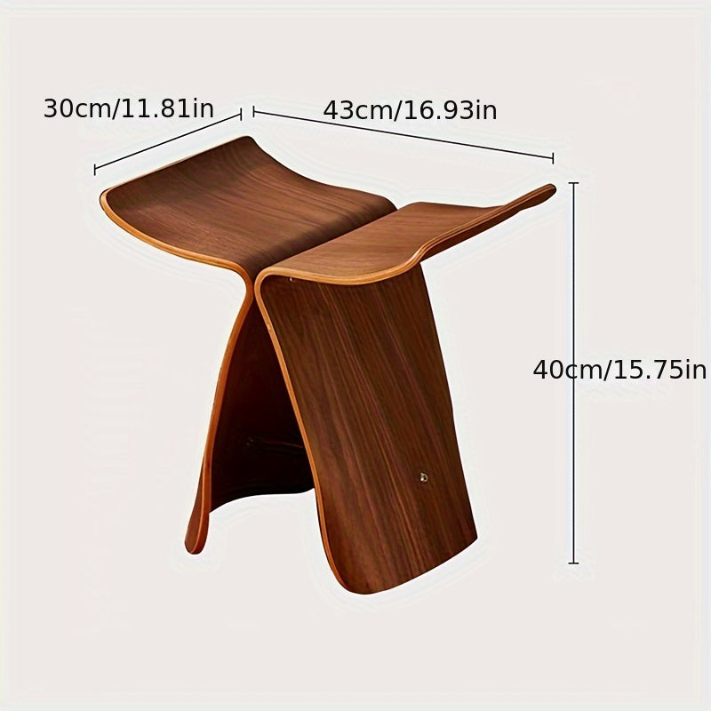 Stool with Elegant Butterfly Design with Timeless Design for Living Room and Entrance