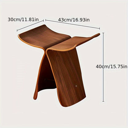 Stool with Elegant Butterfly Design with Timeless Design for Living Room and Entrance