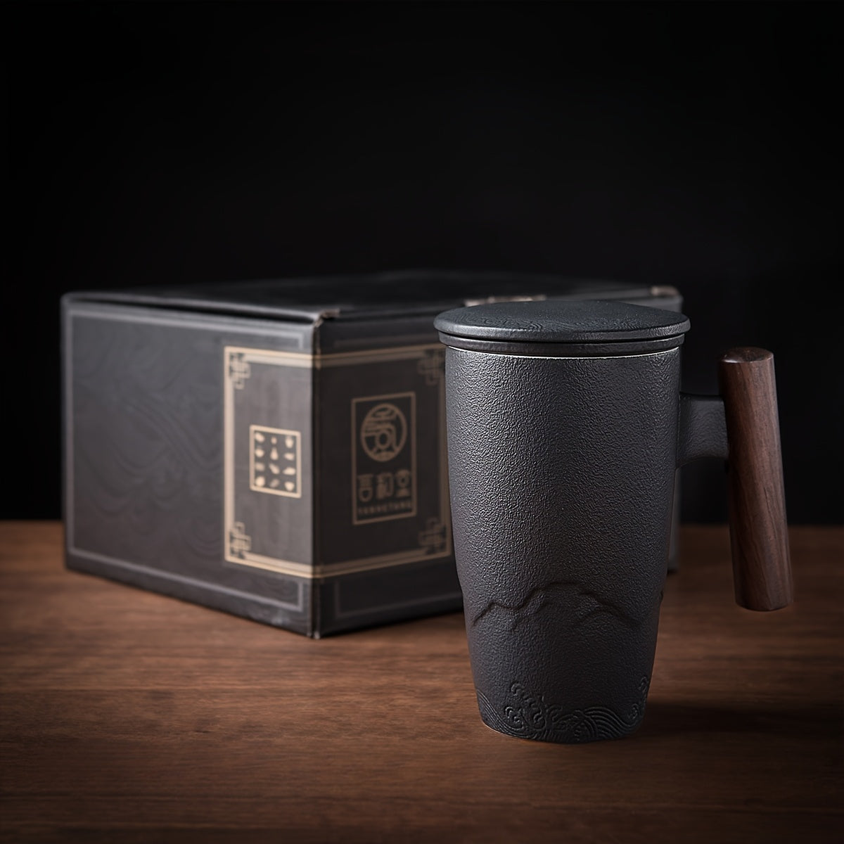 Mug with Handmade Ceramic Tea Strainer with Authentic Design and Practical Use