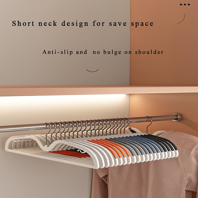 Clothes Hanger for Space-Saving Short Neck Non-Slip Rotating Hook 40 Pcs