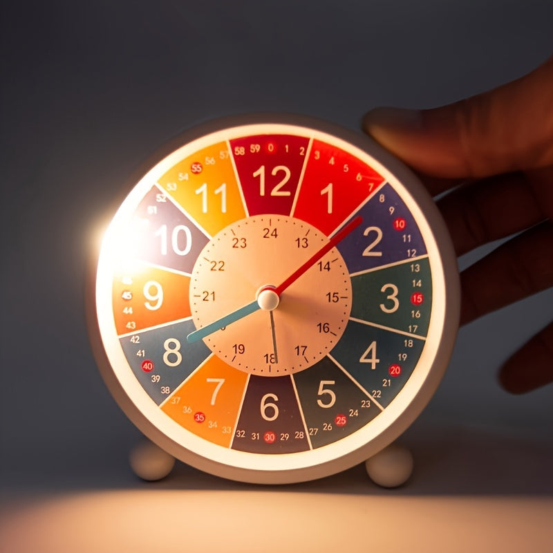 Clock Educational Silent Alarm for Colorful Clock for Students and Children