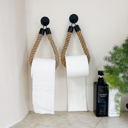 Holder Hemp Rope Toilet Paper for Stylish Bathrooms