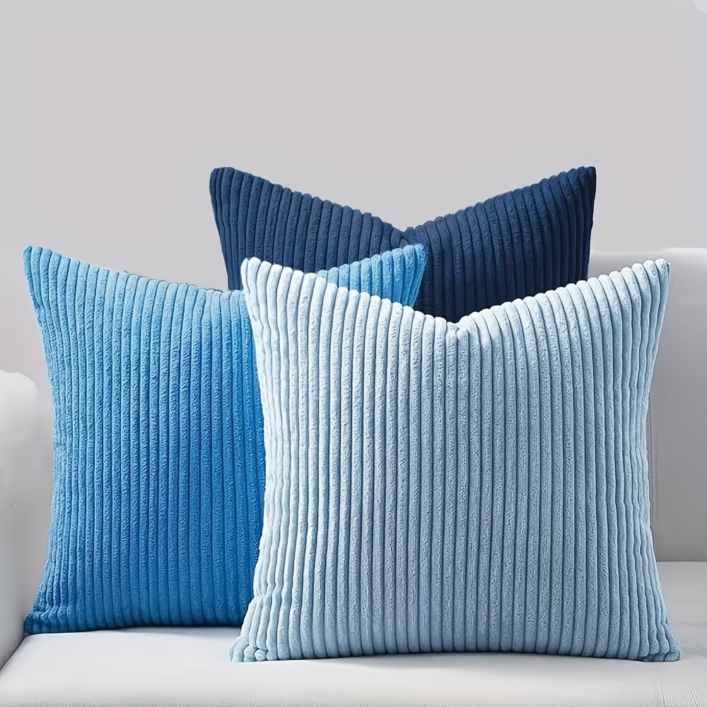 Cushion with Bohemian Rib Cover with Stripe Texture for Soft, Stylish, and Decorative