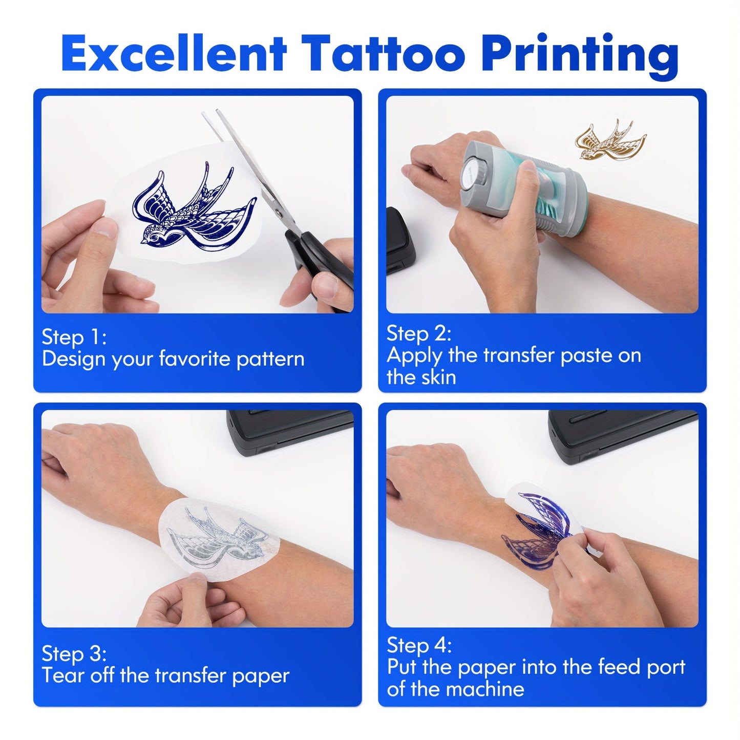 Minithermo Wireless Printer for Compact Printing Convenience for on-the-Go