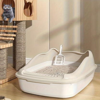 Extra Large Litter Tray with Splash Protection for Spacious, Practical and Easy to Maintain