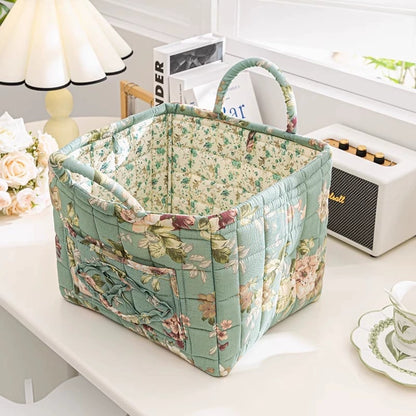 boho fabric storage