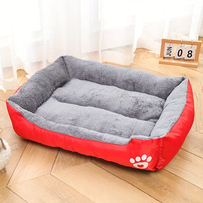 Dog with Rectangular Bed Made of Polyester with Soft Filling for All Dogs
