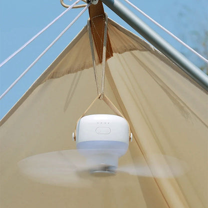 Light with Portable Mini Fan with LED and Remote Control for Quiet and Powerful