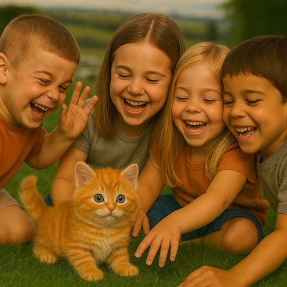 Toy with Interactive Cuddly Cat Realistic Movements for Children