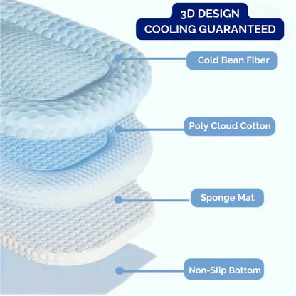 Dog with Cooling Bed with Temperature Regulation and Non-Slip for Summer Days
