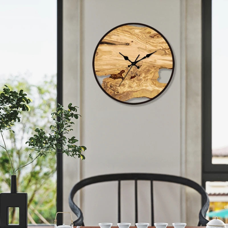 Clock Wooden Design Wall for Natural Calm and Timeless Character