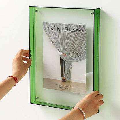 Vibrant Acrylic Display Frame for Contemporary Coloured Picture Holder