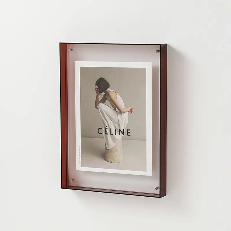 Vibrant Acrylic Display Frame for Contemporary Coloured Picture Holder