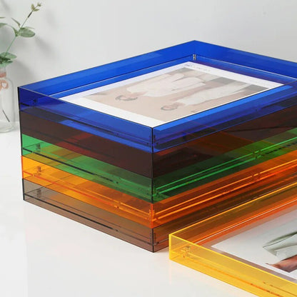 Vibrant Acrylic Display Frame for Contemporary Coloured Picture Holder