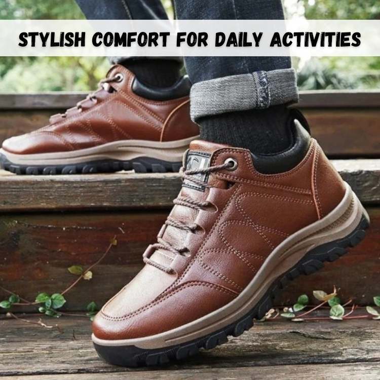 Shoes with Orthopedic Hiking Men's Orthopaedic Walking Footwear with Cushioned Grip