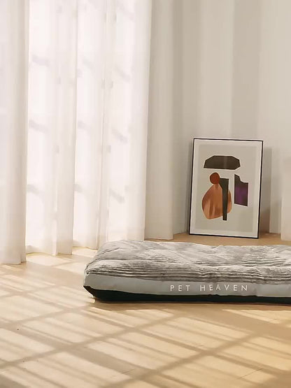 Dog with Comfortable Bed for Dogs with Ribbed Sleeping Surface and Non-Slip Bottom