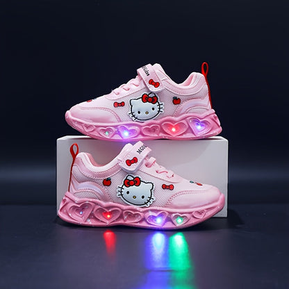 Sneakers Light-Up Hello Kitty for Breathable and Cushioned Fun Shoes